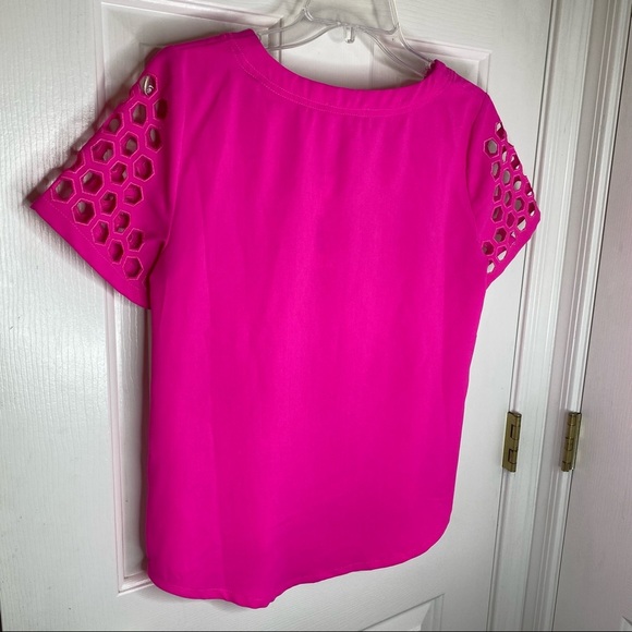 NWT Sugar Lips Blouse Top with Cutouts S - Picture 6 of 11